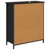 vidaXL Sideboard Schwarz Eichen-Optik 70 x 30 x 80 cm Holzwerkstoff