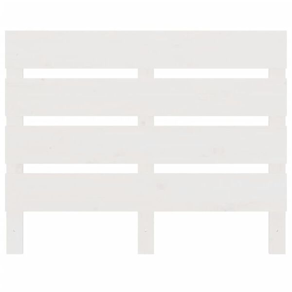 vidaXL Kopfteil Wei&szlig; 90x3x80 cm Massivholz Kiefer