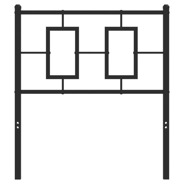 vidaXL Ersatz-Kopfteil Metall Schwarz 75 cm