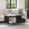 vidaXL Couchtisch Schwarz Eichen-Optik 90 x 49 x 45 cm Holzwerkstoff