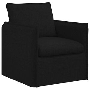 vidaXL Sofa Schwarz Gesamtabmessungen: 75 x 82 x 85 cm (B x T x H)