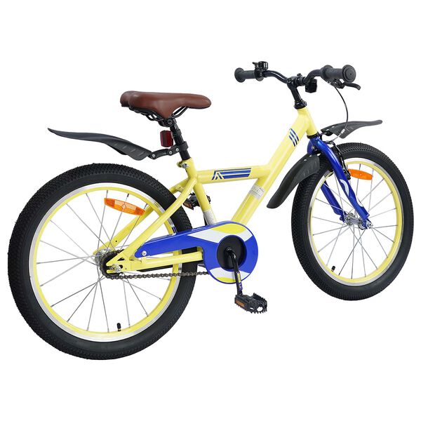 vidaXL Kinderfahrrad 18 Zoll f&uuml;r 5-7 Jahre alt Gelb