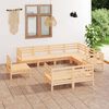 vidaXL 9-tlg. Garten-Lounge-Set Massivholz Kiefer