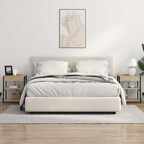 vidaXL Nachttisch Sonoma-Eiche 41 x 31 x 51 cm Holzwerkstoff