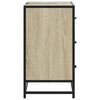 vidaXL Waschbeckenunterschrank Sonoma-Eiche 80x33x60 cm Holzwerkstoff