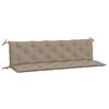 vidaXL Gartenbank-Auflagen 2 Stk. Taupe 180x50x7 cm Oxford-Gewebe