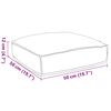 vidaXL Kissen Weinrot 50 x 50 x 12 cm Oxford-Stoff
