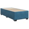 vidaXL Boxspringbett mit Matratze Blau 100x200 cm Samt