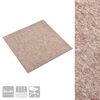 vidaXL Teppich 20 pcs Beige 50 x 50 cm 100% Polypropylen