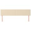 vidaXL Kopfteile Creme 160x5x78/88 cm Stoff