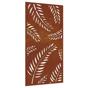 vidaXL Garten-Wanddeko 105x55 cm Cortenstahl Blatt-Design