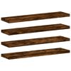 vidaXL Wandregale 4 Stk. R&auml;uchereiche 40x10x1,5 cm Holzwerkstoff