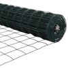 vidaXL Eurozaun Grün 0,4 x 10 m PVC-beschichtetes Eisen