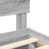 vidaXL Bettrahmen Graues Sonoma 140 x 190 cm Holzwerkstoff