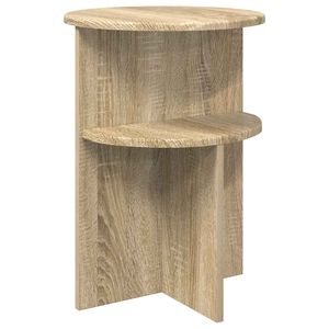 vidaXL Beistelltisch Sonoma-Eiche &Oslash; 39,5 x 55 cm Holzwerkstoff
