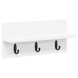 vidaXL Wandmontierter nachttisch Wandhalterung Wei&szlig; 40 x 10,5 x 18 cm