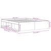 vidaXL Bettgestell Sonoma-Eiche 150x200 cm