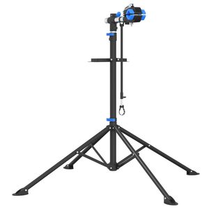 vidaXL Fahrrad-Montagest&auml;nder Klappbar Verstellbar 108-188 cm Stahl