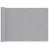 vidaXL Balkonsichtschutz 75 x 200 cm Oxford-Stoff Rechteckig Hellgrau