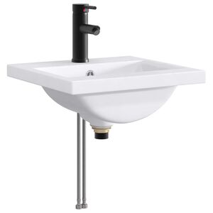 vidaXL Waschbecken f&uuml;rs Badezimmer Matt Schwarz 42 x 40 x 16,5 cm