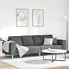 vidaXL Wohnzimmer Couch Dunkelgrau 250 x 77 x 76 cm Polyester