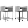 vidaXL Nachttisch 2 Stk. Sonoma-Grau 40 x 40 x 61 cm Holzwerkstoff