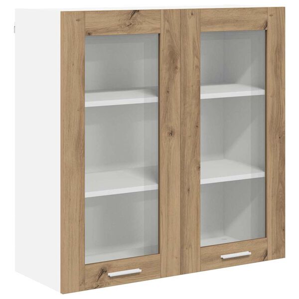 vidaXL H&auml;ngeschrank Artisan-Eiche 80 x 31 x 80 cm Holzwerkstoff