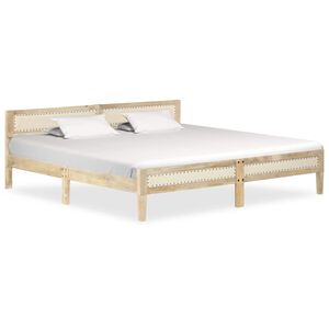 vidaXL Massivholzbett Mango 200x200 cm