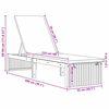 vidaXL Sonnenliege mit Kissen Braun 200 x 55 x 94cm Massivholz Akazie