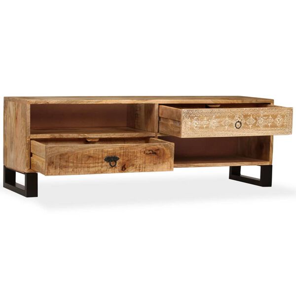 vidaXL TV-Schrank Massivholz Mango 120x30x40 cm