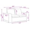 vidaXL Sofa Set 2 pcs Dunkelgrau 182 x 80 x 82 cm Stoff