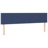 vidaXL Boxspringbett mit Matratze Blau 160x200 cm Stoff