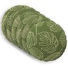 vidaXL Kissenbezug 6 pcs HEERLEN Blattdesign &Oslash; 60 cm Polyester