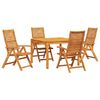 vidaXL Garten Essgruppe 5 pcs Braun Massivholz Akazie