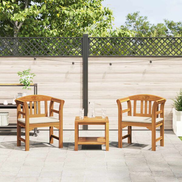 vidaXL Rosenbank Natur 68,5 x 46 x 82,5 cm Massivholz Akazie