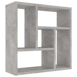 vidaXL Wandregal Betongrau 45x16x45 cm Holzwerkstoff