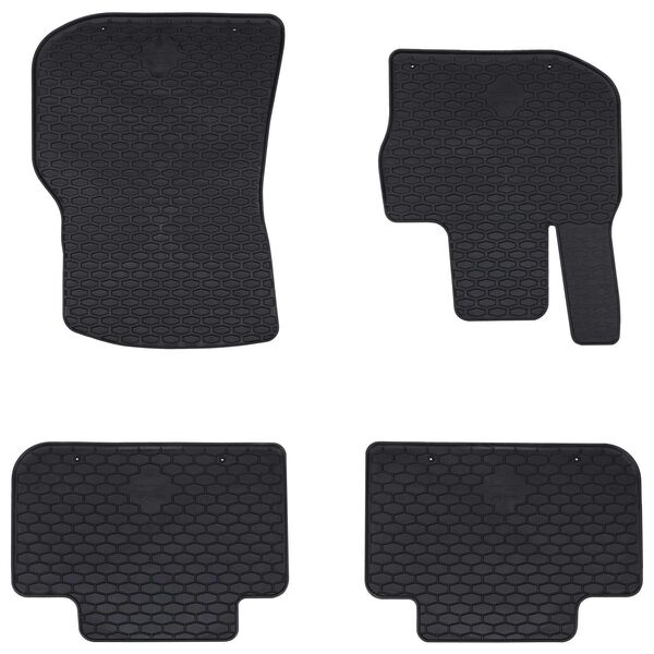 vidaXL Autofu&szlig;matte 4 pcs Schwarz geeignet f&uuml;r BMW X3, X4 4D Aft TPE