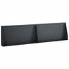 vidaXL St&uuml;tzmauer 2 stk. 80 x 12 x 30 cm Stahl Anthrazit