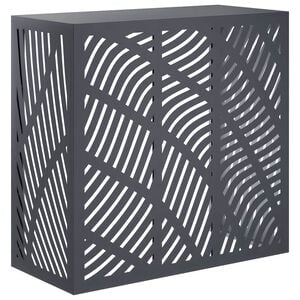 vidaXL Klimaanlagenabdeckung Anthrazit 110 x 50 x 105 cm Stahl