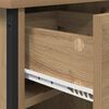 vidaXL Nachttisch 2 pcs Artisan-Eiche 40 x 42 x 50 cm Holzwerkstoff