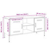 vidaXL TV-Schrank Anthrazit 100,5x39x50,5 cm Stahl