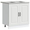 vidaXL K&uuml;chenschrank Kalmar Wei&szlig; 80 x 46 x 81.5 cm Holzwerkstoff