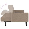 vidaXL Schlafsofa 2-Sitzer Taupe Mikrofasergewebe