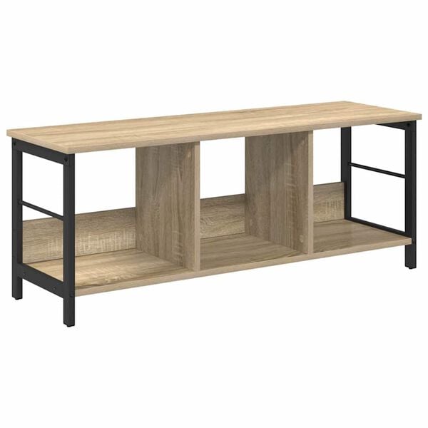 vidaXL B&uuml;cherregal Sonoma-Eiche 102 x 32 x 40,5 cm Holzwerkstoff