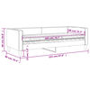 vidaXL Tagesbett mit Matratze Taupe 80x200 cm Stoff