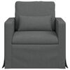 vidaXL Sofa Dunkelgrau Gesamtabmessungen: 78 x 78 x 80 cm (B x T x H)