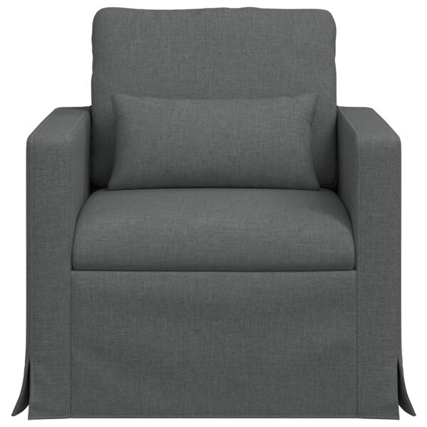 vidaXL Sofa Dunkelgrau Gesamtabmessungen: 78 x 78 x 80 cm (B x T x H)