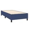 vidaXL Boxspringbett mit Matratze Blau 90x200 cm Stoff