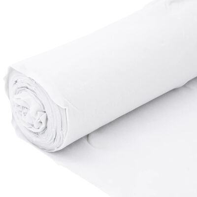 vidaXL Geotextil-Vlies Weiß 1x10 m Polyesterfaser