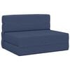 vidaXL Klappsofa Bett Blau 100 x 80 x 60 cm Stoff